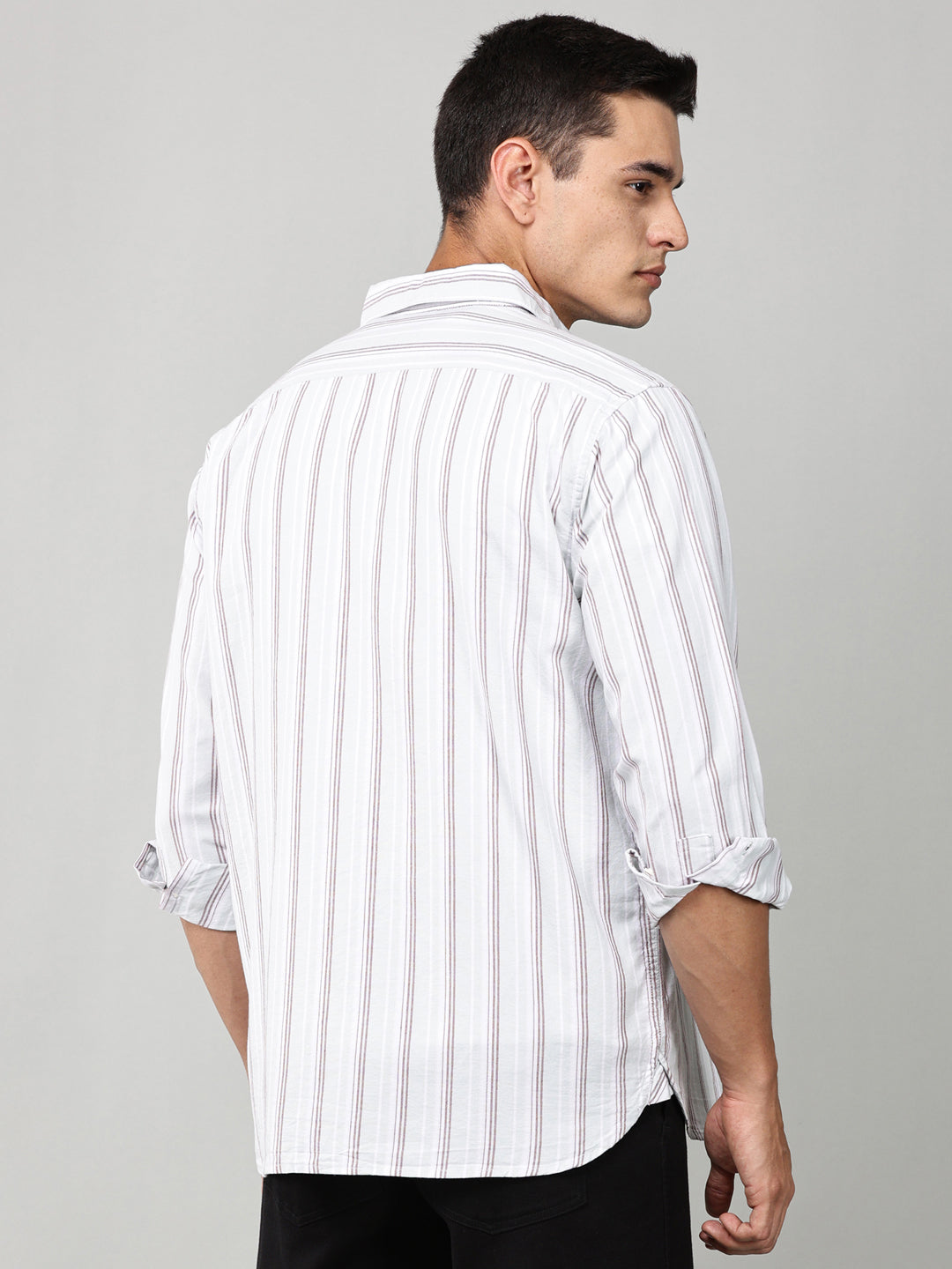 Slate Stripe Double Pocket Shirt