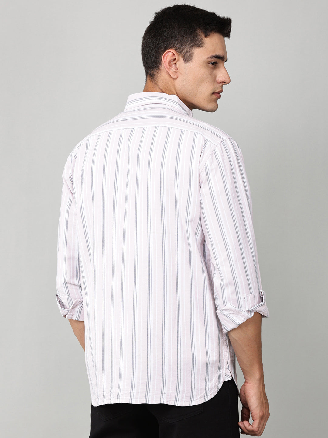 Slate Stripe Double Pocket Shirt