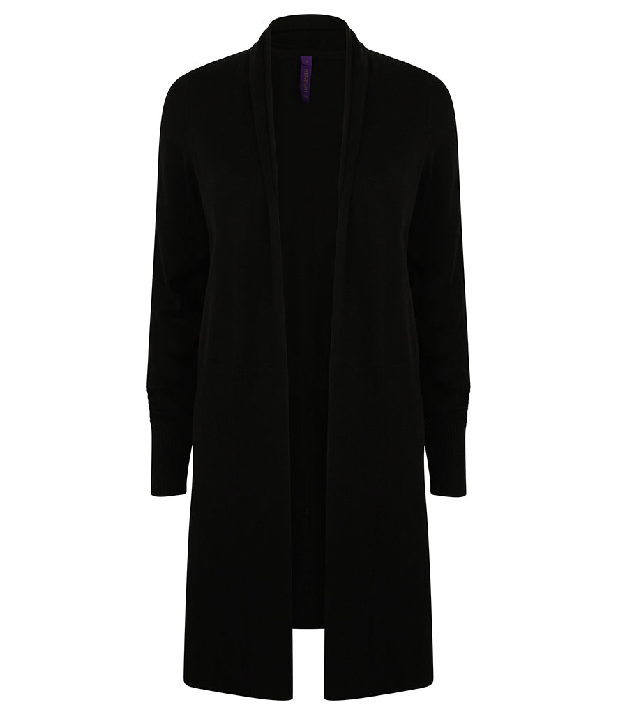 Ladies Longline Open Cardigan