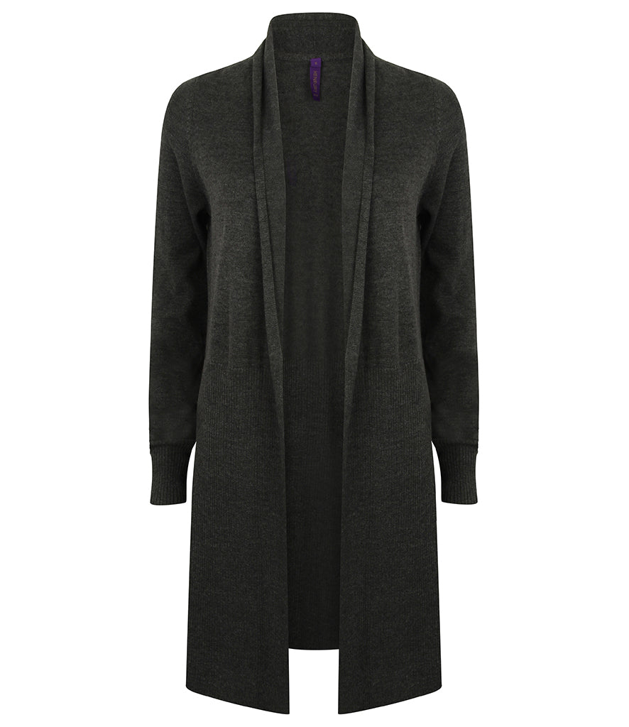 Ladies Longline Open Cardigan