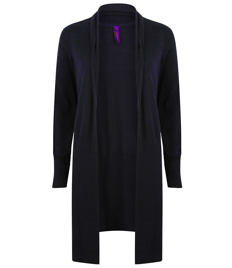 Ladies Longline Open Cardigan