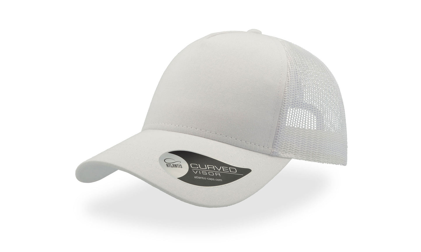 Rapper Cotton 5 Panel Trucker Cap Adult - Atlantis