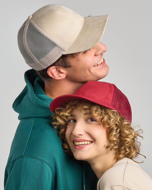 Rapper Suede S 5 Panel Sustainable Trucker Cap Adult - Atlantis