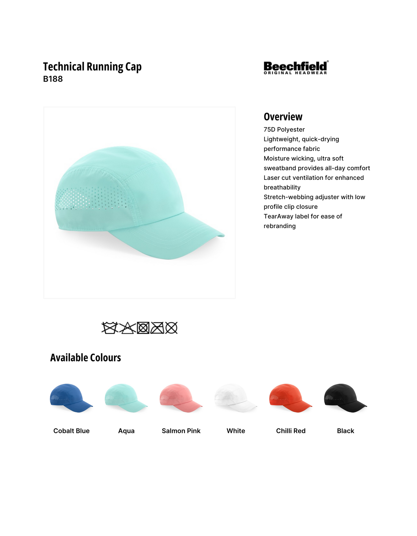 Technical Running Cap - Beechfield