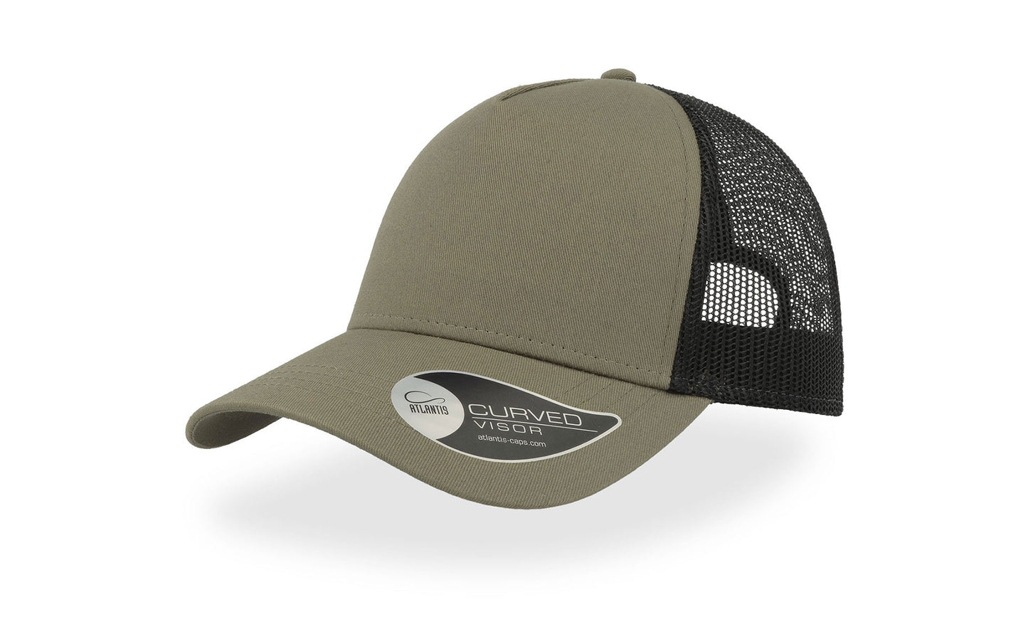 Rapper Cotton 5 Panel Trucker Cap Adult - Atlantis