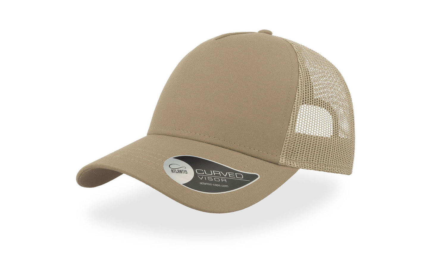 Rapper Cotton 5 Panel Trucker Cap Adult - Atlantis