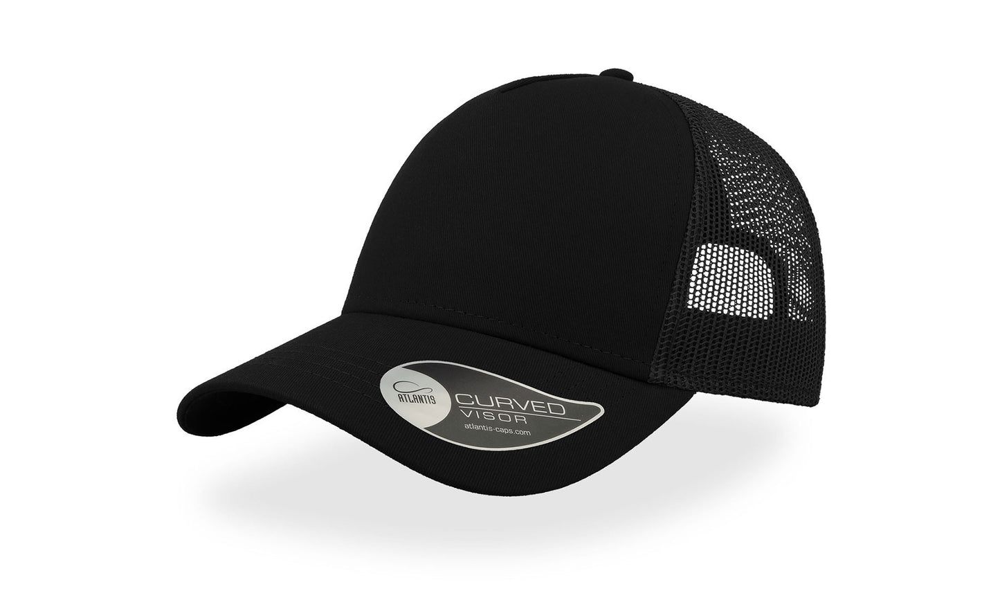 Rapper Cotton 5 Panel Trucker Cap Adult - Atlantis