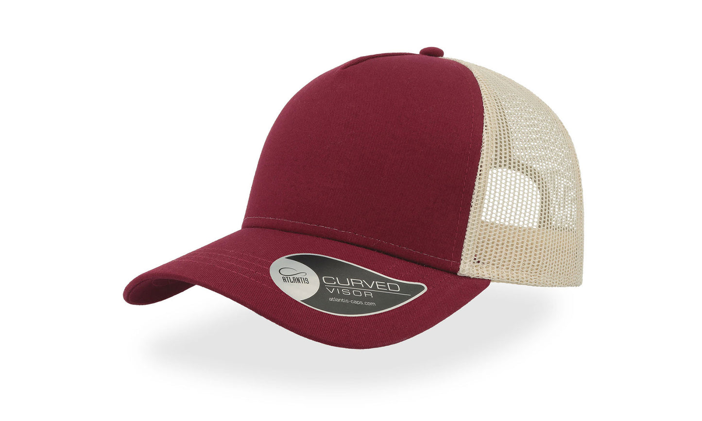 Rapper Cotton 5 Panel Trucker Cap Adult - Atlantis