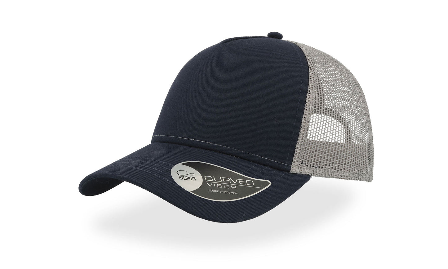 Rapper Cotton 5 Panel Trucker Cap Adult - Atlantis