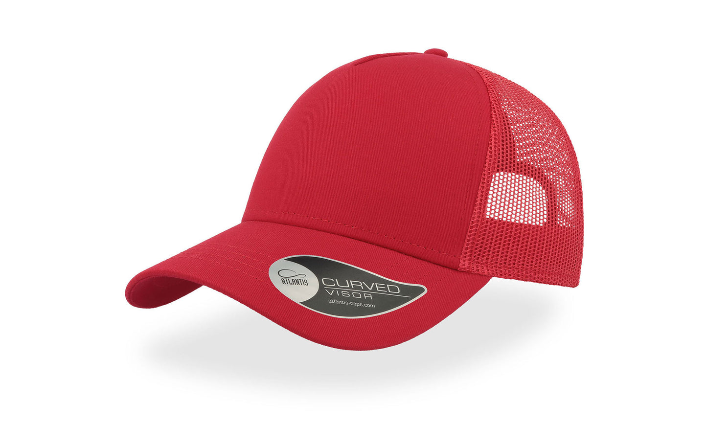 Rapper Cotton 5 Panel Trucker Cap Adult - Atlantis