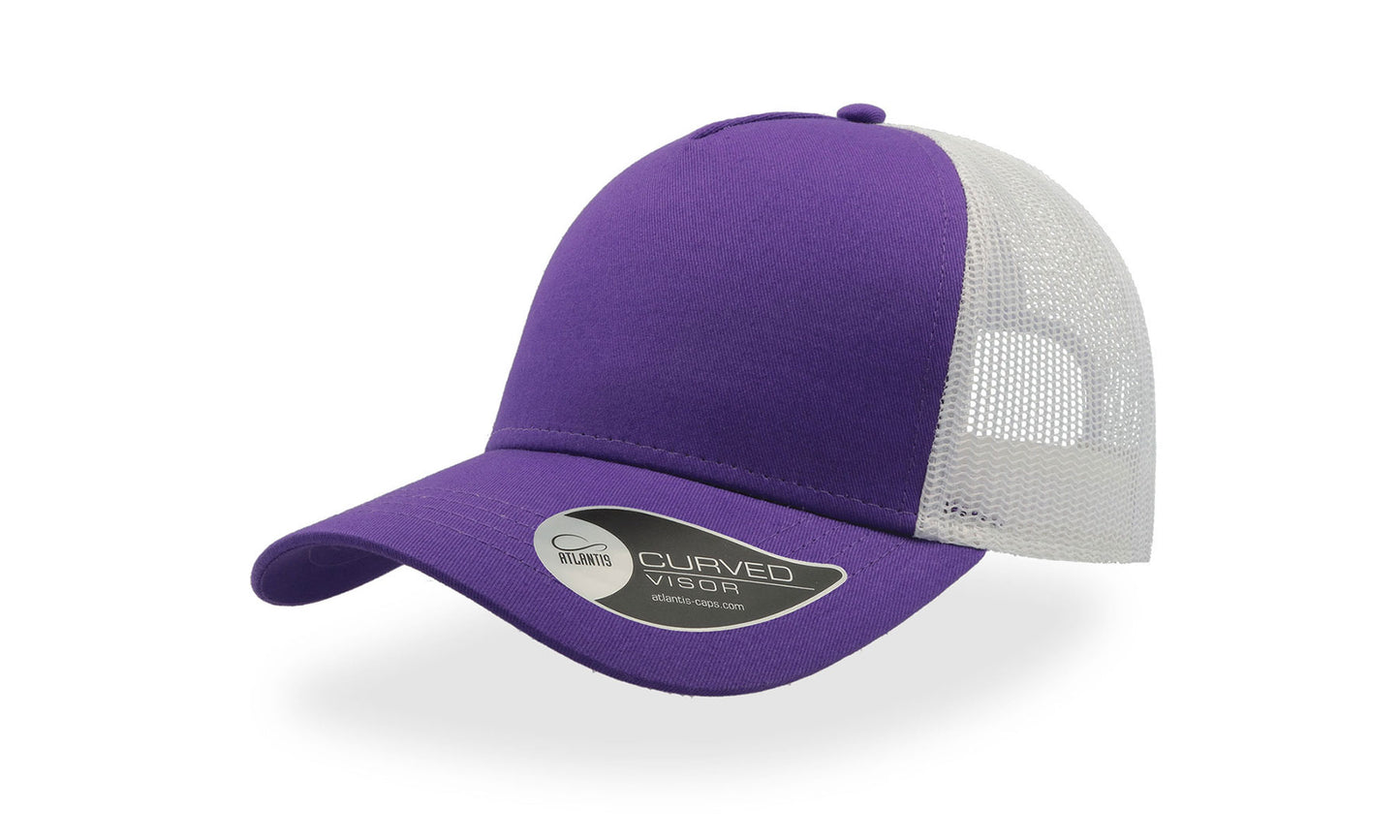 Rapper Cotton 5 Panel Trucker Cap Adult - Atlantis
